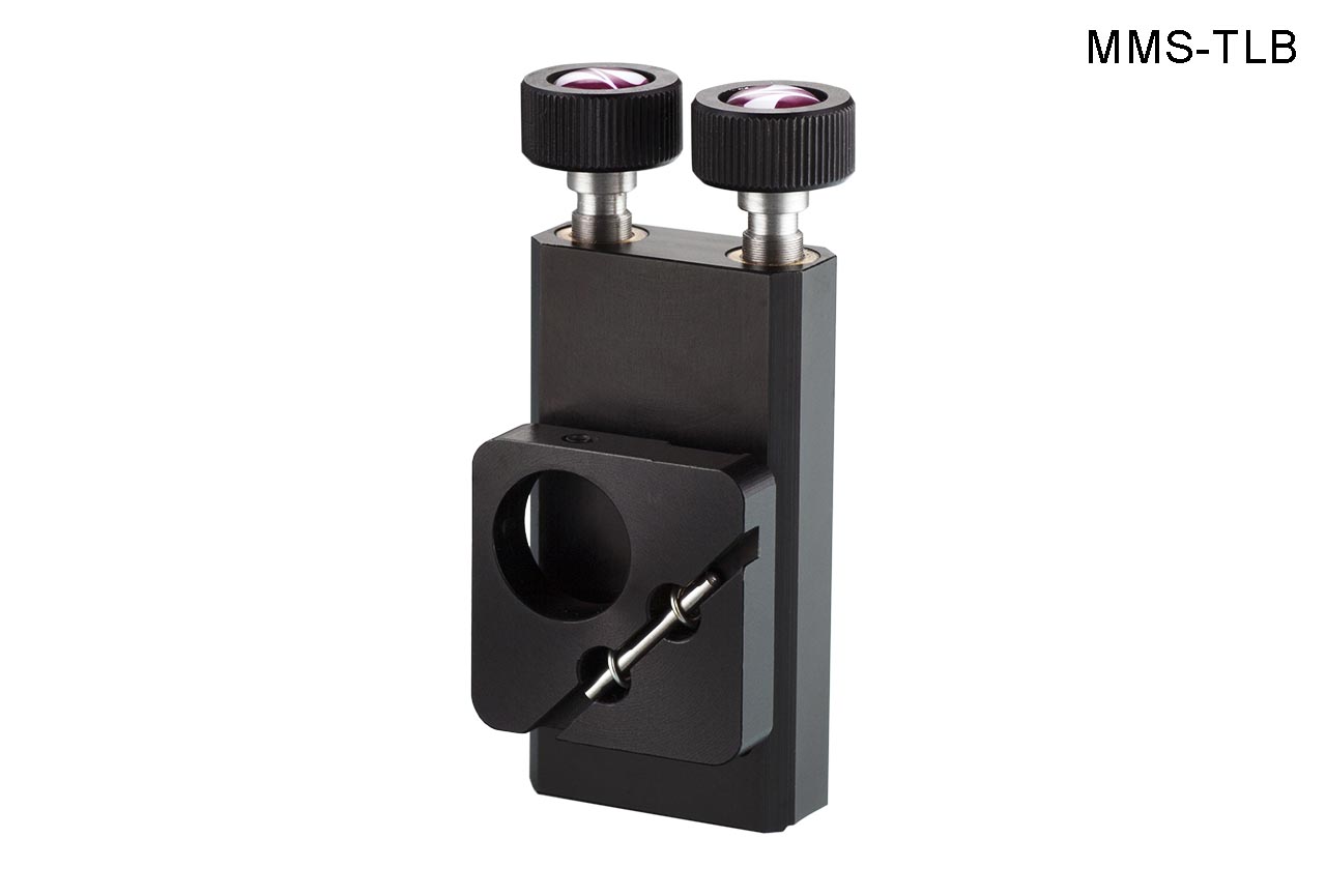 MMS-TLB. Малый вертикальный юстируемый держатель для оптики с винтами с круглыми ручками, левый