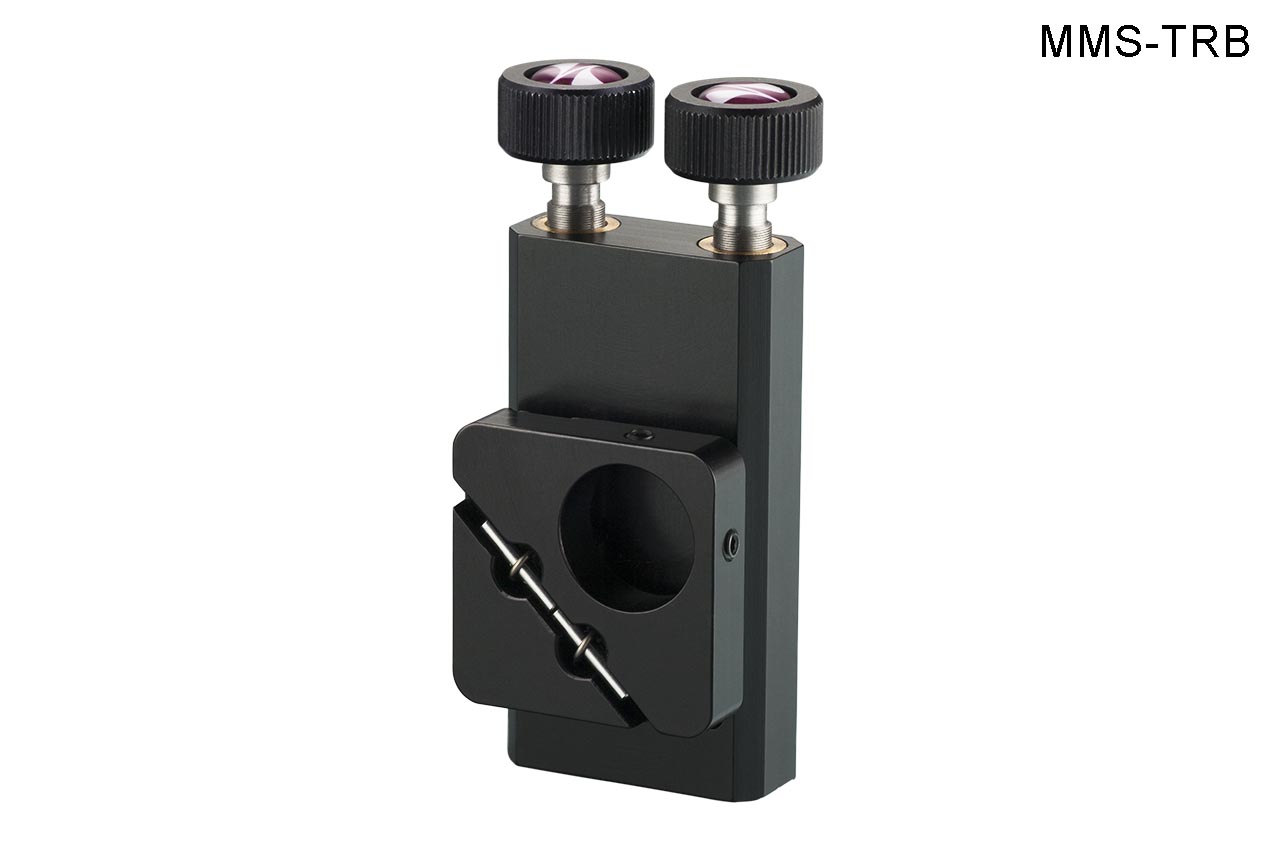 MMS-TRB. Малый вертикальный юстируемый держатель для оптики с винтами с круглыми ручками, правый