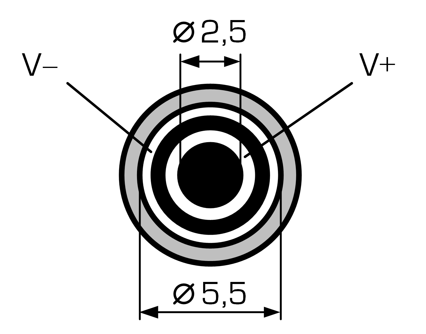 Распиновка AC.DC Adapter 12V-0,45A